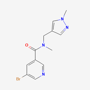 5-Bromo-N-methyl-N-((1-methyl-1h-pyrazol-4-yl)methyl)nicotinamide