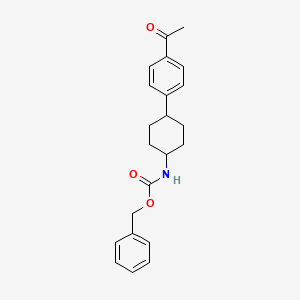 Benzyl (rel-4-(4-acetylphenyl)cyclohexyl)carbamate