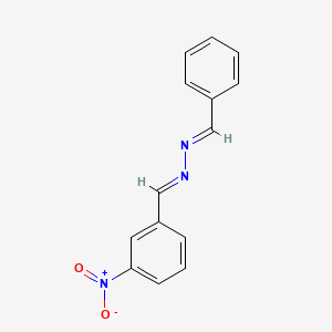 (1E,2E)-1-benzylidene-2-(3-nitrobenzylidene)hydrazine