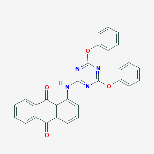 B155384 9,10-Anthracenedione, 1-[(4,6-diphenoxy-1,3,5-triazin-2-yl)amino]- CAS No. 1965-82-8