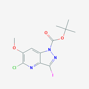 tert-Butyl 5-chloro-3-iodo-6-methoxy-1H-pyrazolo[4,3-b]pyridine-1-carboxylate