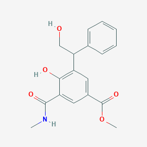 Methyl 4-hydroxy-3-(2-hydroxy-1-phenylethyl)-5-(methylcarbamoyl)benzoate