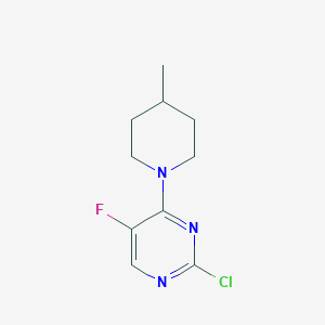 2-Chloro-5-fluoro-4-(4-methylpiperidin-1-yl)pyrimidine