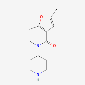 N,2,5-trimethyl-N-(piperidin-4-yl)furan-3-carboxamide