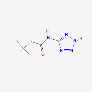 3,3-dimethyl-N-(2H-tetrazol-5-yl)butanamide