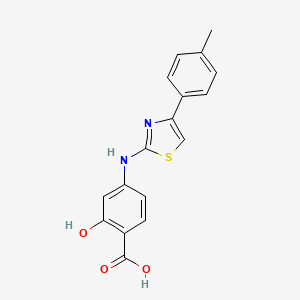 2-Hydroxy-4-{[4-(4-methylphenyl)-1,3-thiazol-2-yl]amino}benzoic acid