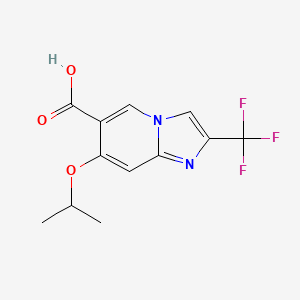 7-Isopropoxy-2-(trifluoromethyl)imidazo[1,2-a]pyridine-6-carboxylic acid