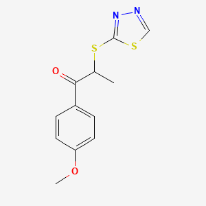 2-((1,3,4-Thiadiazol-2-yl)thio)-1-(4-methoxyphenyl)propan-1-one