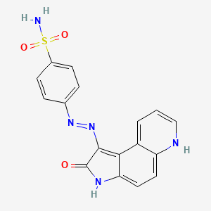 molecular formula C17H13N5O3S B15538544 Oxindole-Based Inhibitor 81 