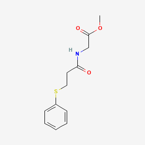 molecular formula C12H15NO3S B15538603 Methyl (3-(phenylthio)propanoyl)glycinate 