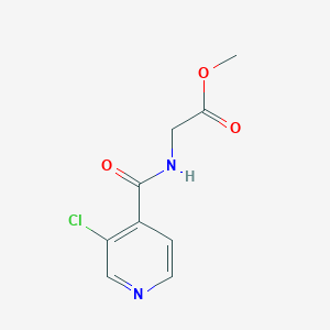 molecular formula C9H9ClN2O3 B15538652 Methyl (3-chloroisonicotinoyl)glycinate 