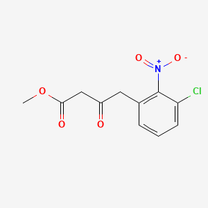 molecular formula C11H10ClNO5 B15538811 Methyl 4-(3-chloro-2-nitrophenyl)-3-oxobutanoate 