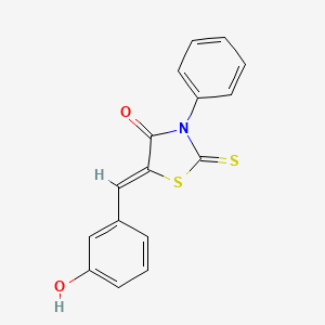 (5Z)-5-(3-hydroxybenzylidene)-3-phenyl-2-thioxo-1,3-thiazolidin-4-one