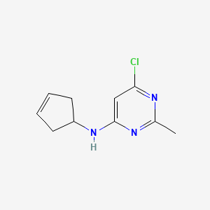 6-chloro-N-(cyclopent-3-en-1-yl)-2-methylpyrimidin-4-amine