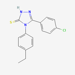 5-(4-chlorophenyl)-4-(4-ethylphenyl)-4H-1,2,4-triazole-3-thiol