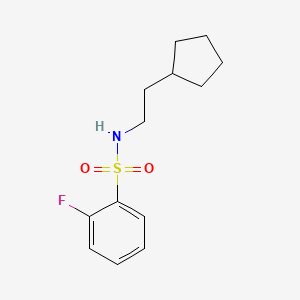 N-(2-cyclopentylethyl)-2-fluorobenzenesulfonamide