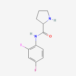 N-(4-fluoro-2-iodophenyl)pyrrolidine-2-carboxamide