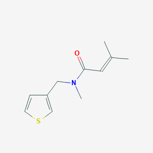 N,3-dimethyl-N-(thiophen-3-ylmethyl)but-2-enamide