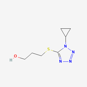 3-((1-Cyclopropyl-1h-tetrazol-5-yl)thio)propan-1-ol