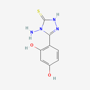 4-Amino-3-(2,4-dihydroxyphenyl)-1H-1,2,4-triazole-5(4H)-thione