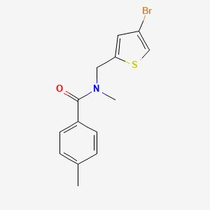 n-((4-Bromothiophen-2-yl)methyl)-n,4-dimethylbenzamide