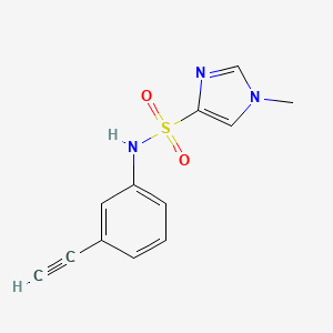 N-(3-ethynylphenyl)-1-methyl-1H-imidazole-4-sulfonamide