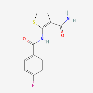 2-(4-Fluorobenzamido)thiophene-3-carboxamide