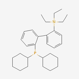 Dicyclohexyl(2'-(triethylsilyl)-[1,1'-biphenyl]-2-yl)phosphane