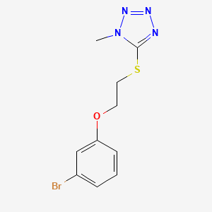 5-((2-(3-Bromophenoxy)ethyl)thio)-1-methyl-1h-tetrazole