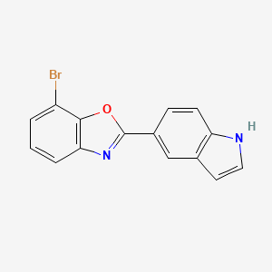 7-Bromo-2-(1H-indol-5-yl)benzo[d]oxazole