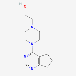 2-(4-(6,7-Dihydro-5h-cyclopenta[d]pyrimidin-4-yl)piperazin-1-yl)ethan-1-ol