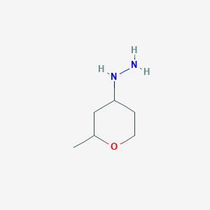 (2-methyltetrahydro-2H-pyran-4-yl)hydrazine