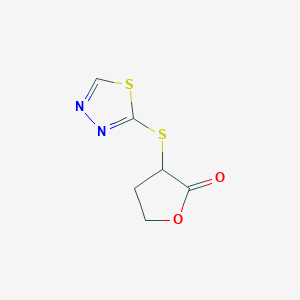 3-((1,3,4-Thiadiazol-2-yl)thio)dihydrofuran-2(3h)-one