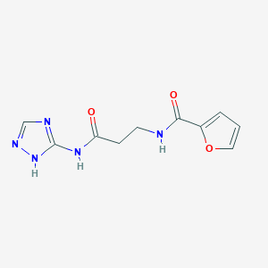 n-(3-((4h-1,2,4-Triazol-3-yl)amino)-3-oxopropyl)furan-2-carboxamide