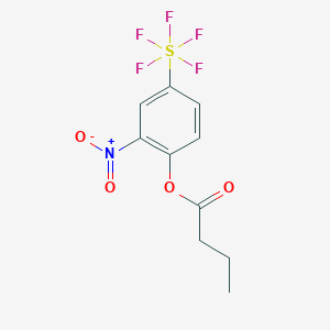 [2-Nitro-4-(pentafluoro-lambda6-sulfanyl)phenyl] butanoate