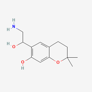 6-(2-Amino-1-hydroxyethyl)-2,2-dimethylchroman-7-ol