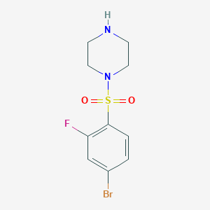 1-((4-Bromo-2-fluorophenyl)sulfonyl)piperazine