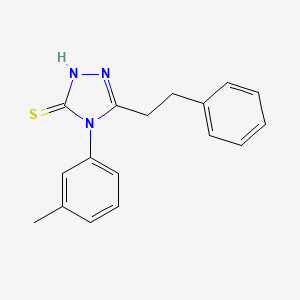 4-(3-methylphenyl)-5-(2-phenylethyl)-4H-1,2,4-triazole-3-thiol