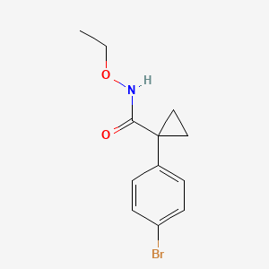 1-(4-bromophenyl)-N-ethoxycyclopropane-1-carboxamide