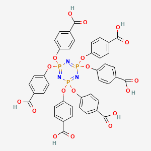 molecular formula C42H30N3O18P3 B15539212 Hexa(4-carboxyphenoxy)cyclotriphosphazene 