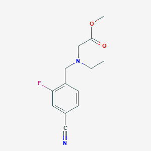 molecular formula C13H15FN2O2 B15539264 Methyl n-(4-cyano-2-fluorobenzyl)-n-ethylglycinate 