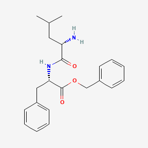 molecular formula C22H28N2O3 B15539327 L-Phenylalanine, N-L-leucyl-, phenylmethyl ester 