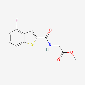 molecular formula C12H10FNO3S B15539336 Methyl (4-fluorobenzo[b]thiophene-2-carbonyl)glycinate 