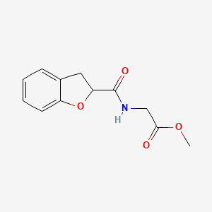 molecular formula C12H13NO4 B15539365 Methyl (2,3-dihydrobenzofuran-2-carbonyl)glycinate 