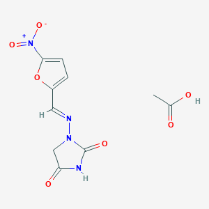 molecular formula C10H10N4O7 B155398 1-(5-Nitrofurfurylideneamino)-3-hydantoinacetate CAS No. 1749-92-4