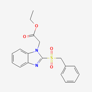 molecular formula C18H18N2O4S B15539939 ethyl [2-(benzylsulfonyl)-1H-benzimidazol-1-yl]acetate 