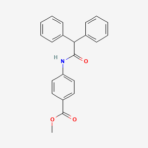 molecular formula C22H19NO3 B15540064 Methyl 4-[(diphenylacetyl)amino]benzoate 