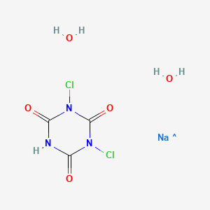 molecular formula C3H5Cl2N3NaO5 B15540446 CID 129893375 CAS No. 52671-45-1