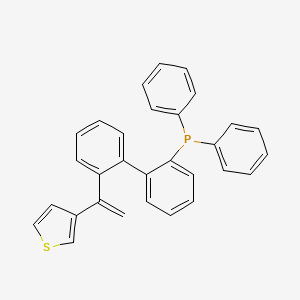 molecular formula C30H23PS B15540472 Diphenyl(2'-(1-(thiophen-3-yl)vinyl)-[1,1'-biphenyl]-2-yl)phosphane 