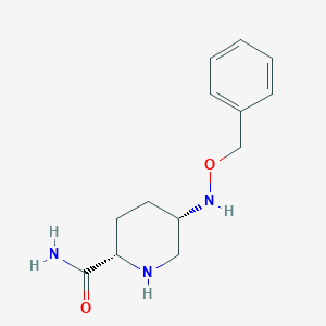 molecular formula C13H19N3O2 B15540538 Cis-5-((benzyloxy)amino)piperidine-2-carboxamide 